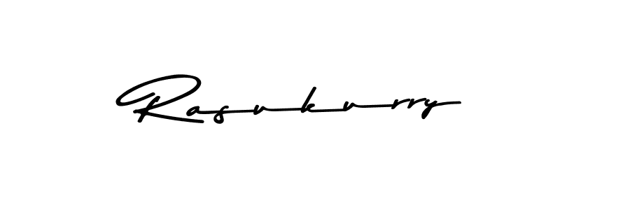 How to make Rasukurry name signature. Use Asem Kandis PERSONAL USE style for creating short signs online. This is the latest handwritten sign. Rasukurry signature style 9 images and pictures png