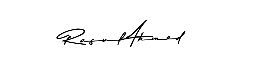 Create a beautiful signature design for name Rasul Ahmed. With this signature (Asem Kandis PERSONAL USE) fonts, you can make a handwritten signature for free. Rasul Ahmed signature style 9 images and pictures png