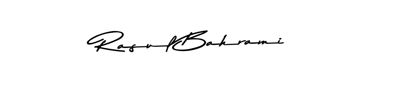 This is the best signature style for the Rasul Bahrami name. Also you like these signature font (Asem Kandis PERSONAL USE). Mix name signature. Rasul Bahrami signature style 9 images and pictures png