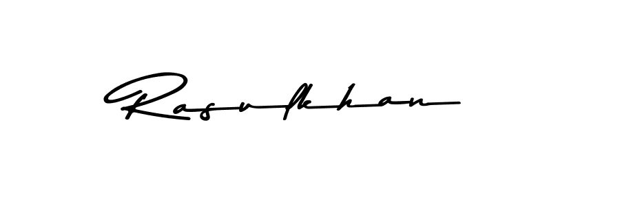 How to make Rasulkhan name signature. Use Asem Kandis PERSONAL USE style for creating short signs online. This is the latest handwritten sign. Rasulkhan signature style 9 images and pictures png