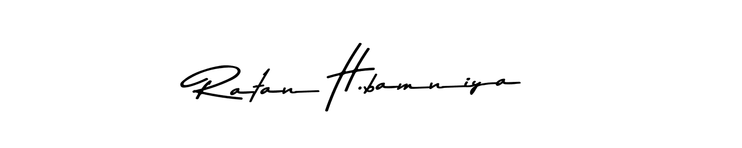 You can use this online signature creator to create a handwritten signature for the name Ratan H.bamniya. This is the best online autograph maker. Ratan H.bamniya signature style 9 images and pictures png