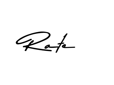 Design your own signature with our free online signature maker. With this signature software, you can create a handwritten (Asem Kandis PERSONAL USE) signature for name Rate. Rate signature style 9 images and pictures png