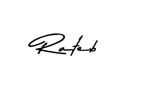 The best way (Asem Kandis PERSONAL USE) to make a short signature is to pick only two or three words in your name. The name Rateb include a total of six letters. For converting this name. Rateb signature style 9 images and pictures png