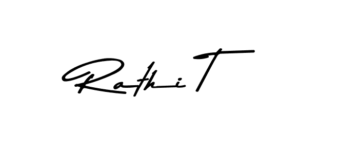 Also You can easily find your signature by using the search form. We will create Rathi T name handwritten signature images for you free of cost using Asem Kandis PERSONAL USE sign style. Rathi T signature style 9 images and pictures png