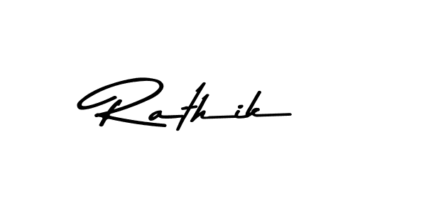 Create a beautiful signature design for name Rathik. With this signature (Asem Kandis PERSONAL USE) fonts, you can make a handwritten signature for free. Rathik signature style 9 images and pictures png