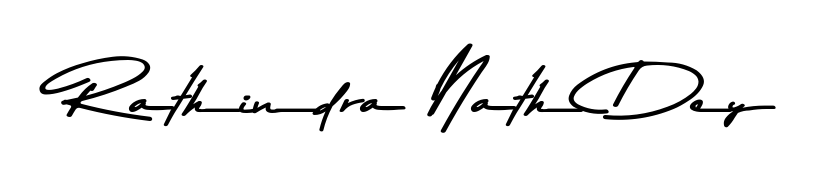 The Asem Kandis PERSONAL USE font transforms the name Rathindra Nath Dey into an executive sign with sharp precision and distinguished character. Rathindra Nath Dey signature style 9 images and pictures png
