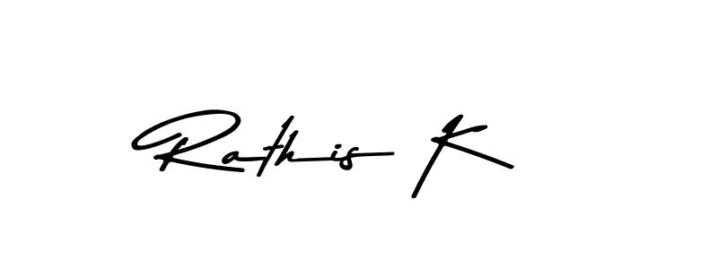 You should practise on your own different ways (Asem Kandis PERSONAL USE) to write your name (Rathis K) in signature. don't let someone else do it for you. Rathis K signature style 9 images and pictures png