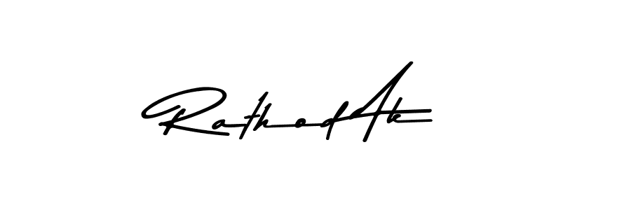 Use a signature maker to create a handwritten signature online. With this signature software, you can design (Asem Kandis PERSONAL USE) your own signature for name Rathod Ak. Rathod Ak signature style 9 images and pictures png