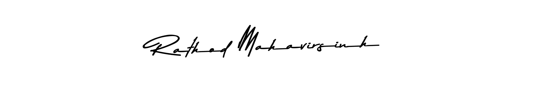 Make a beautiful signature design for name Rathod Mahavirsinh. With this signature (Asem Kandis PERSONAL USE) style, you can create a handwritten signature for free. Rathod Mahavirsinh signature style 9 images and pictures png
