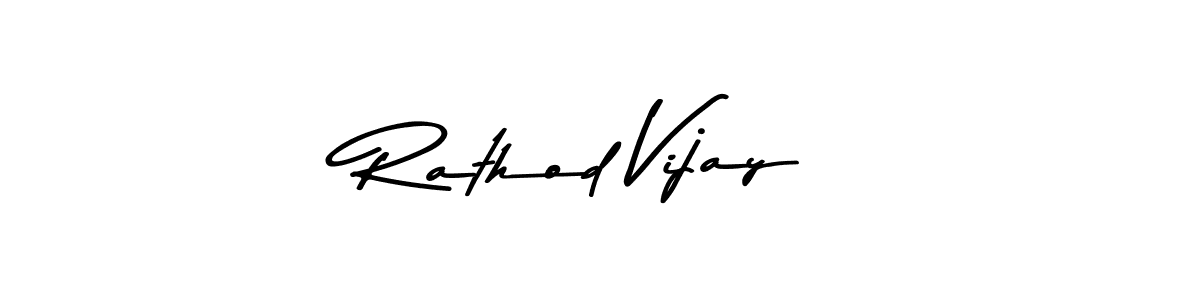 Design your own signature with our free online signature maker. With this signature software, you can create a handwritten (Asem Kandis PERSONAL USE) signature for name Rathod Vijay. Rathod Vijay signature style 9 images and pictures png