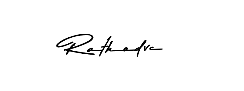 Rathodvc stylish signature style. Best Handwritten Sign (Asem Kandis PERSONAL USE) for my name. Handwritten Signature Collection Ideas for my name Rathodvc. Rathodvc signature style 9 images and pictures png