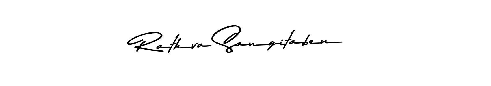 The best way (Asem Kandis PERSONAL USE) to make a short signature is to pick only two or three words in your name. The name Rathva Sangitaben include a total of six letters. For converting this name. Rathva Sangitaben signature style 9 images and pictures png