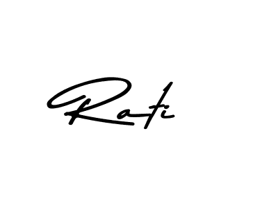 Make a beautiful signature design for name Rati. With this signature (Asem Kandis PERSONAL USE) style, you can create a handwritten signature for free. Rati signature style 9 images and pictures png
