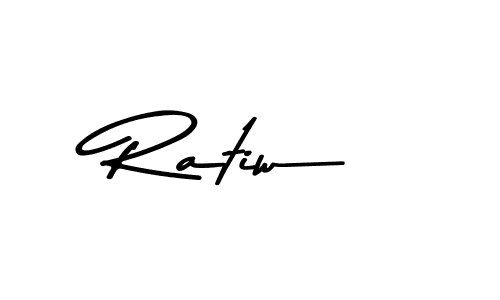 Make a beautiful signature design for name Ratiw. With this signature (Asem Kandis PERSONAL USE) style, you can create a handwritten signature for free. Ratiw signature style 9 images and pictures png