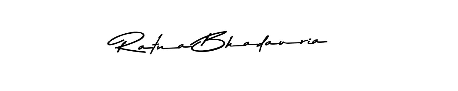 How to make Ratna Bhadauria name signature. Use Asem Kandis PERSONAL USE style for creating short signs online. This is the latest handwritten sign. Ratna Bhadauria signature style 9 images and pictures png