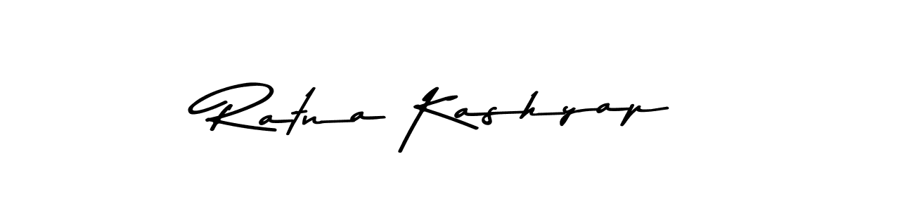 Create a beautiful signature design for name Ratna Kashyap. With this signature (Asem Kandis PERSONAL USE) fonts, you can make a handwritten signature for free. Ratna Kashyap signature style 9 images and pictures png