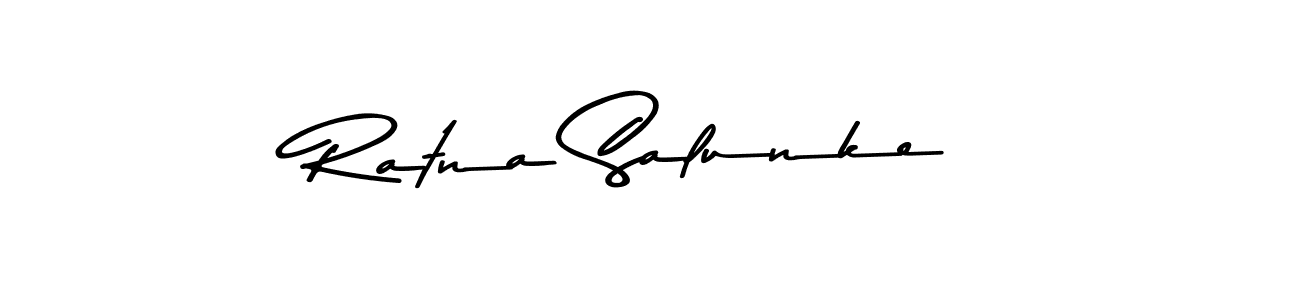 Use a signature maker to create a handwritten signature online. With this signature software, you can design (Asem Kandis PERSONAL USE) your own signature for name Ratna Salunke. Ratna Salunke signature style 9 images and pictures png