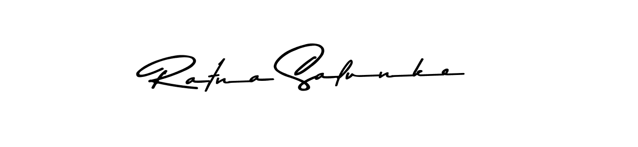 Use a signature maker to create a handwritten signature online. With this signature software, you can design (Asem Kandis PERSONAL USE) your own signature for name Ratna Salunke. Ratna Salunke signature style 9 images and pictures png