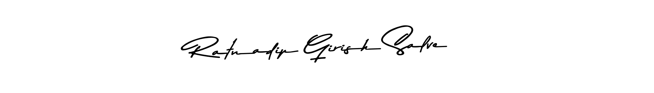 Create a beautiful signature design for name Ratnadip Girish Salve. With this signature (Asem Kandis PERSONAL USE) fonts, you can make a handwritten signature for free. Ratnadip Girish Salve signature style 9 images and pictures png