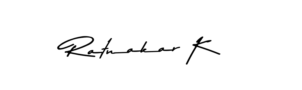 Use a signature maker to create a handwritten signature online. With this signature software, you can design (Asem Kandis PERSONAL USE) your own signature for name Ratnakar K. Ratnakar K signature style 9 images and pictures png