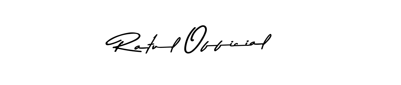 Ratul Official stylish signature style. Best Handwritten Sign (Asem Kandis PERSONAL USE) for my name. Handwritten Signature Collection Ideas for my name Ratul Official. Ratul Official signature style 9 images and pictures png