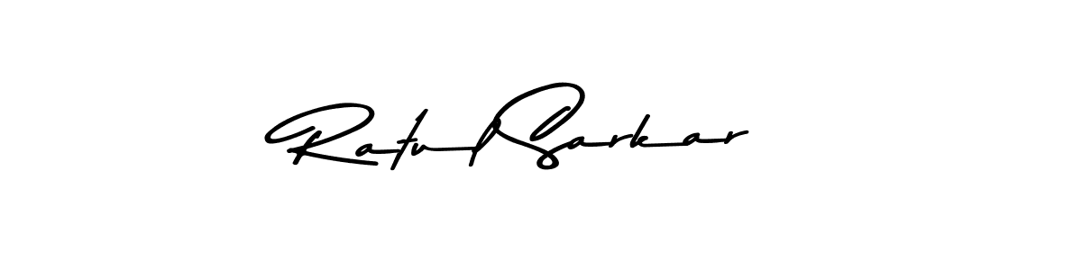 Make a beautiful signature design for name Ratul Sarkar. With this signature (Asem Kandis PERSONAL USE) style, you can create a handwritten signature for free. Ratul Sarkar signature style 9 images and pictures png
