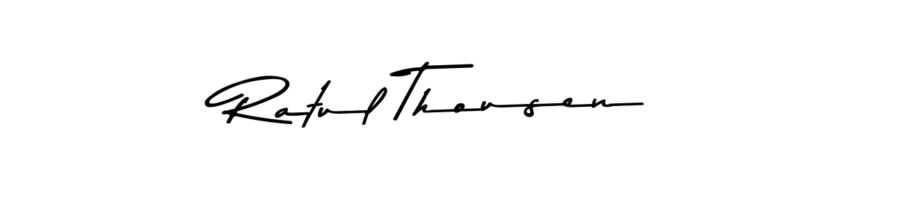 This is the best signature style for the Ratul Thousen name. Also you like these signature font (Asem Kandis PERSONAL USE). Mix name signature. Ratul Thousen signature style 9 images and pictures png