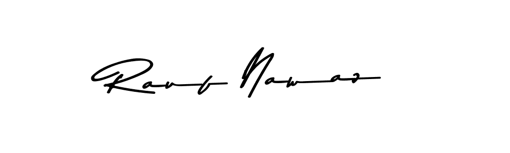 This is the best signature style for the Rauf Nawaz name. Also you like these signature font (Asem Kandis PERSONAL USE). Mix name signature. Rauf Nawaz signature style 9 images and pictures png