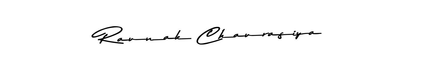 Raunak Chaurasiya stylish signature style. Best Handwritten Sign (Asem Kandis PERSONAL USE) for my name. Handwritten Signature Collection Ideas for my name Raunak Chaurasiya. Raunak Chaurasiya signature style 9 images and pictures png