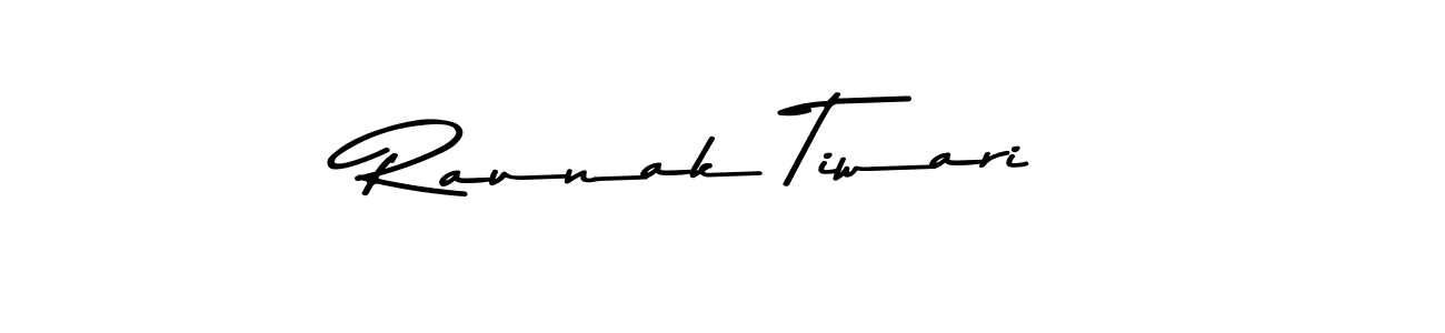 Design your own signature with our free online signature maker. With this signature software, you can create a handwritten (Asem Kandis PERSONAL USE) signature for name Raunak Tiwari. Raunak Tiwari signature style 9 images and pictures png