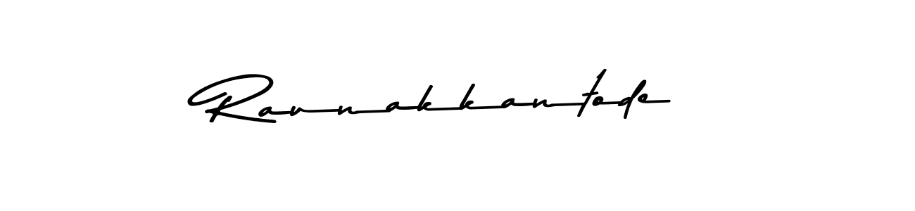 Design your own signature with our free online signature maker. With this signature software, you can create a handwritten (Asem Kandis PERSONAL USE) signature for name Raunakkantode. Raunakkantode signature style 9 images and pictures png