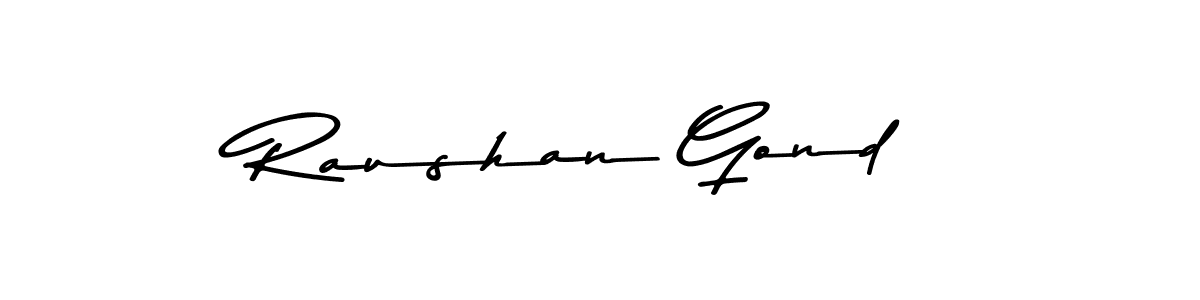 Use a signature maker to create a handwritten signature online. With this signature software, you can design (Asem Kandis PERSONAL USE) your own signature for name Raushan Gond. Raushan Gond signature style 9 images and pictures png