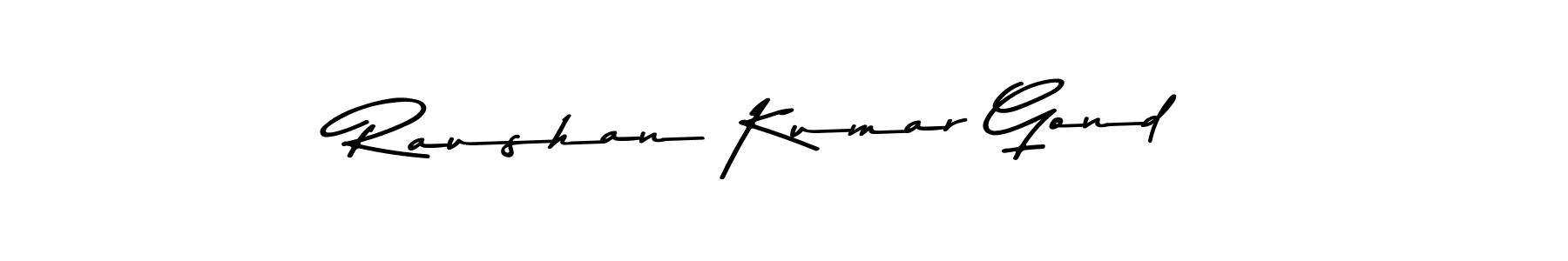 Create a beautiful signature design for name Raushan Kumar Gond. With this signature (Asem Kandis PERSONAL USE) fonts, you can make a handwritten signature for free. Raushan Kumar Gond signature style 9 images and pictures png