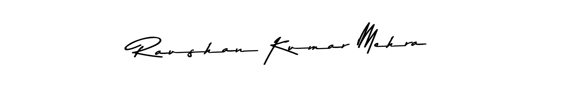 Design your own signature with our free online signature maker. With this signature software, you can create a handwritten (Asem Kandis PERSONAL USE) signature for name Raushan Kumar Mehra. Raushan Kumar Mehra signature style 9 images and pictures png