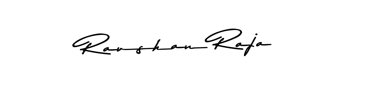 Create a beautiful signature design for name Raushan Raja. With this signature (Asem Kandis PERSONAL USE) fonts, you can make a handwritten signature for free. Raushan Raja signature style 9 images and pictures png