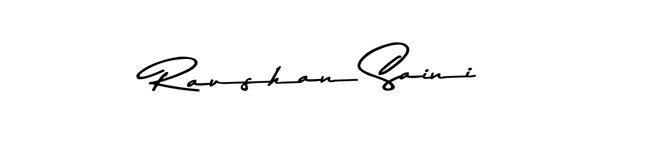 Use a signature maker to create a handwritten signature online. With this signature software, you can design (Asem Kandis PERSONAL USE) your own signature for name Raushan Saini. Raushan Saini signature style 9 images and pictures png