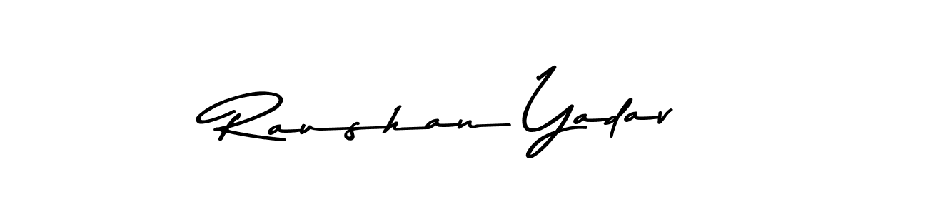 Raushan Yadav stylish signature style. Best Handwritten Sign (Asem Kandis PERSONAL USE) for my name. Handwritten Signature Collection Ideas for my name Raushan Yadav. Raushan Yadav signature style 9 images and pictures png