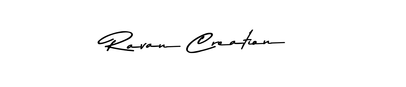 Use a signature maker to create a handwritten signature online. With this signature software, you can design (Asem Kandis PERSONAL USE) your own signature for name Ravan Creation. Ravan Creation signature style 9 images and pictures png