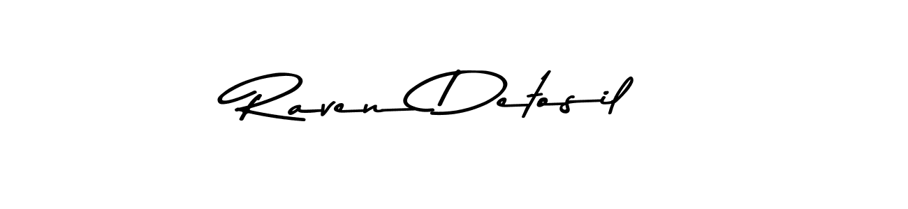 Create a beautiful signature design for name Raven Detosil. With this signature (Asem Kandis PERSONAL USE) fonts, you can make a handwritten signature for free. Raven Detosil signature style 9 images and pictures png