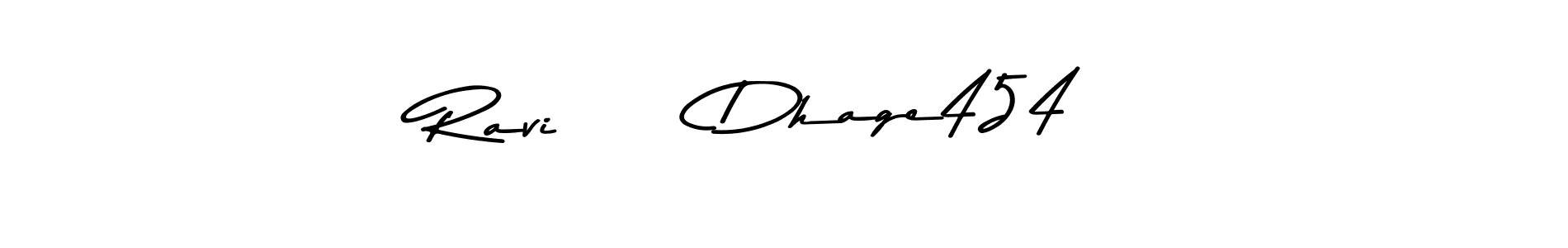 The best way (Asem Kandis PERSONAL USE) to make a short signature is to pick only two or three words in your name. The name Ravi      Dhage454  include a total of six letters. For converting this name. Ravi      Dhage454  signature style 9 images and pictures png