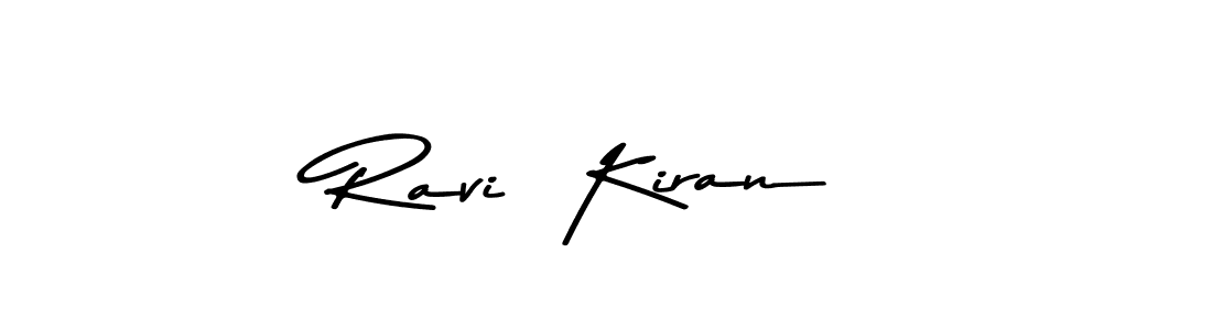 How to make Ravi  Kiran name signature. Use Asem Kandis PERSONAL USE style for creating short signs online. This is the latest handwritten sign. Ravi  Kiran signature style 9 images and pictures png