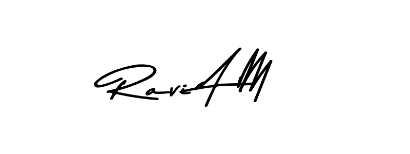 Ravi A M stylish signature style. Best Handwritten Sign (Asem Kandis PERSONAL USE) for my name. Handwritten Signature Collection Ideas for my name Ravi A M. Ravi A M signature style 9 images and pictures png