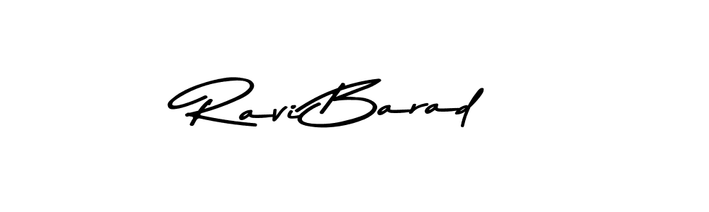 Create a beautiful signature design for name Ravi Barad. With this signature (Asem Kandis PERSONAL USE) fonts, you can make a handwritten signature for free. Ravi Barad signature style 9 images and pictures png