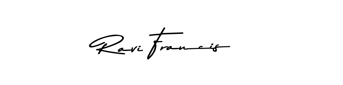 Ravi Francis stylish signature style. Best Handwritten Sign (Asem Kandis PERSONAL USE) for my name. Handwritten Signature Collection Ideas for my name Ravi Francis. Ravi Francis signature style 9 images and pictures png