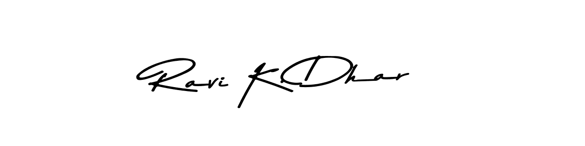 Also You can easily find your signature by using the search form. We will create Ravi K. Dhar name handwritten signature images for you free of cost using Asem Kandis PERSONAL USE sign style. Ravi K. Dhar signature style 9 images and pictures png