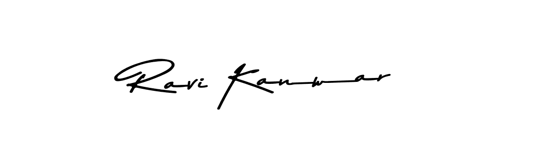 How to make Ravi Kanwar name signature. Use Asem Kandis PERSONAL USE style for creating short signs online. This is the latest handwritten sign. Ravi Kanwar signature style 9 images and pictures png