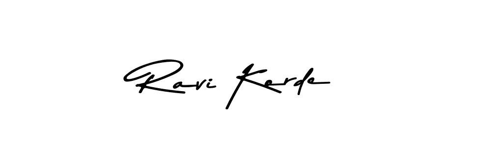 Make a beautiful signature design for name Ravi Korde. With this signature (Asem Kandis PERSONAL USE) style, you can create a handwritten signature for free. Ravi Korde signature style 9 images and pictures png