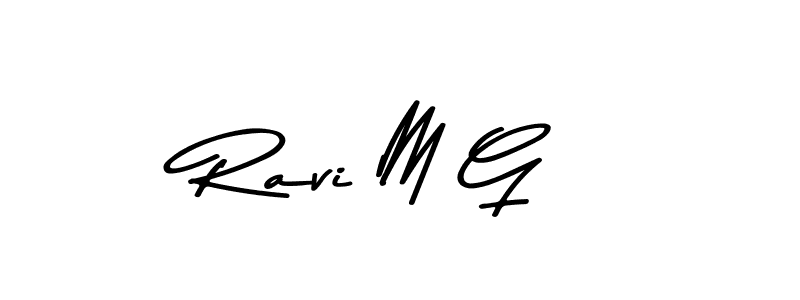 Design your own signature with our free online signature maker. With this signature software, you can create a handwritten (Asem Kandis PERSONAL USE) signature for name Ravi M G. Ravi M G signature style 9 images and pictures png