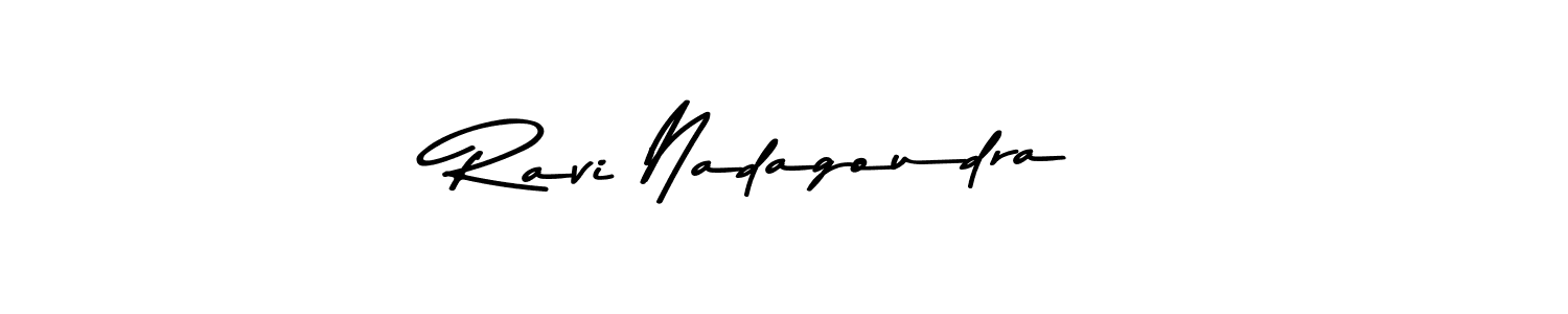 Ravi Nadagoudra stylish signature style. Best Handwritten Sign (Asem Kandis PERSONAL USE) for my name. Handwritten Signature Collection Ideas for my name Ravi Nadagoudra. Ravi Nadagoudra signature style 9 images and pictures png