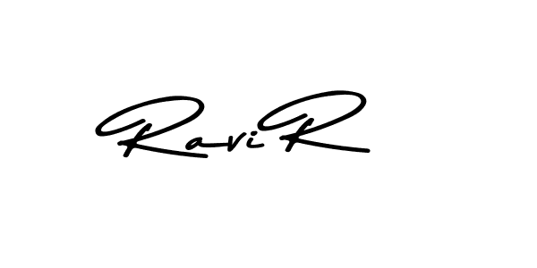 Create a beautiful signature design for name Ravi R. With this signature (Asem Kandis PERSONAL USE) fonts, you can make a handwritten signature for free. Ravi R signature style 9 images and pictures png